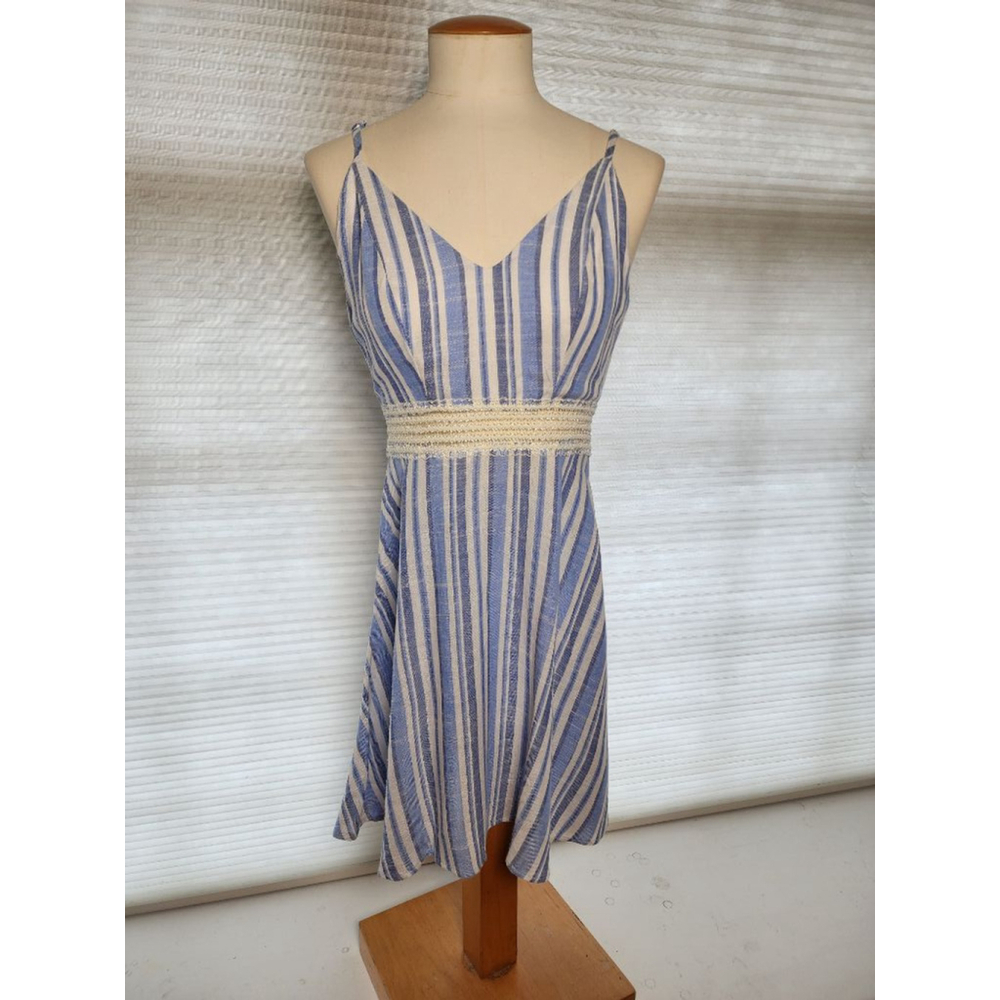 Women's Speechless Dress XS Blue White Striped Sleeveless Casual - Picture 2 of 5
